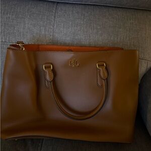 Ralph Lauren Tan Leather Handbag